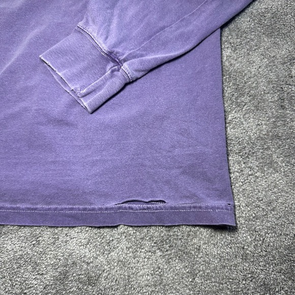 Stussy Medusa T-Shirt Men Medium Purple Long Sleeve Distressed Faded Streetwear - Picture 8 of 16